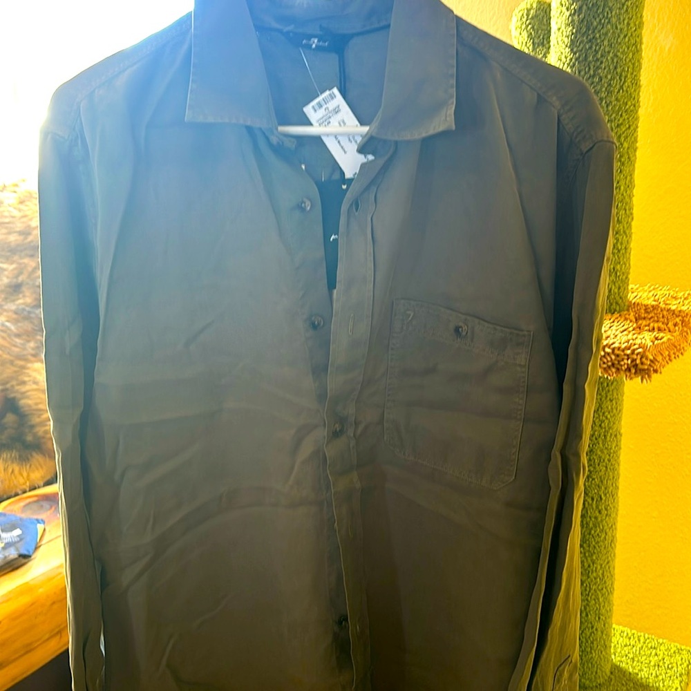 Men’s ls NWT  7 for all mankind soft shirt small